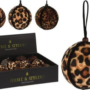 Kerstbal met dierenprint Groothandel