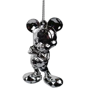 3D ornament Acryl Mickey D100 chrome Acrylic 5x3.5x7.5 cm kerstornament Finale Uitverkoop