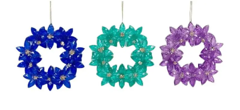 5.3 inch Star Wreath Orna X 3. II 5x5x10 cm kerstornament Beste Prijs