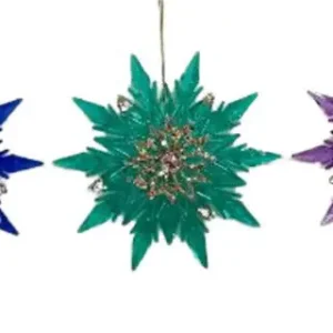 4.3 inch Snowflake Orna X 3. 5x5x10 cm kerstornament Gratis Retour