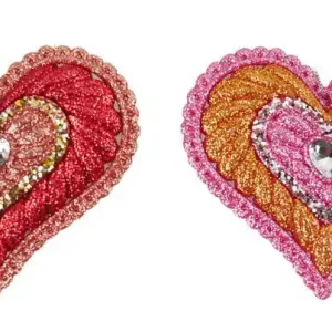 4.25 inch Heart Orna X 2. I 5x5x10 cm kerstornament Must-Have