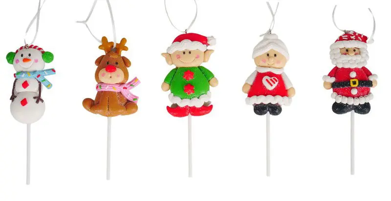 5.75 inch -5.875 inch H Clay Dough Lollipop Orna X 5. 5x5x10 cm kerstornament Budget