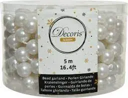 Kralenketting xl d1h500cm w.wit Beperkt Aanbod