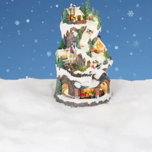 LED scenery l22b22h38 cm multi kerst Shop Nu