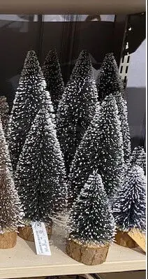 Luxe Kerstboompje glitter en sneeuw kerstversiering