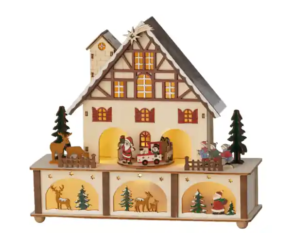 LED scenery l10b27h24.3 cm kleur/warm wit Dagaanbieding