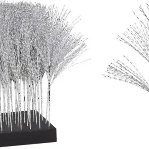Lage Prijs Tak spiraal 60 cm zilver kerstversiering
