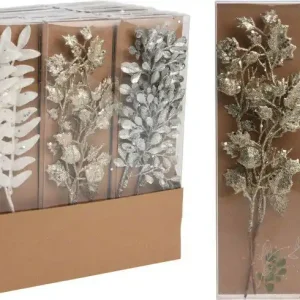 Glitter tak 30 cm 9ass design kerstversiering Aanbieding