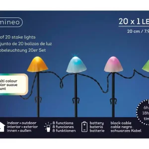 LED stake light l380h20 cm zwrt/smlt kerst Beperkt Aanbod