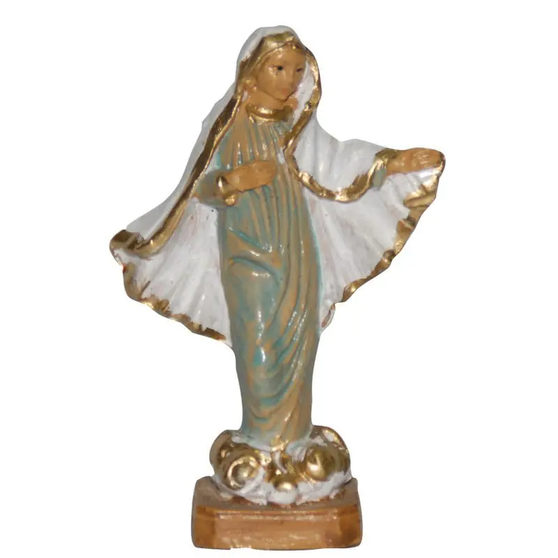 Maria beeldje - biddend - 7 cm - polystone - religieuze beelden - Kerstbeeldjes Beste Prijs