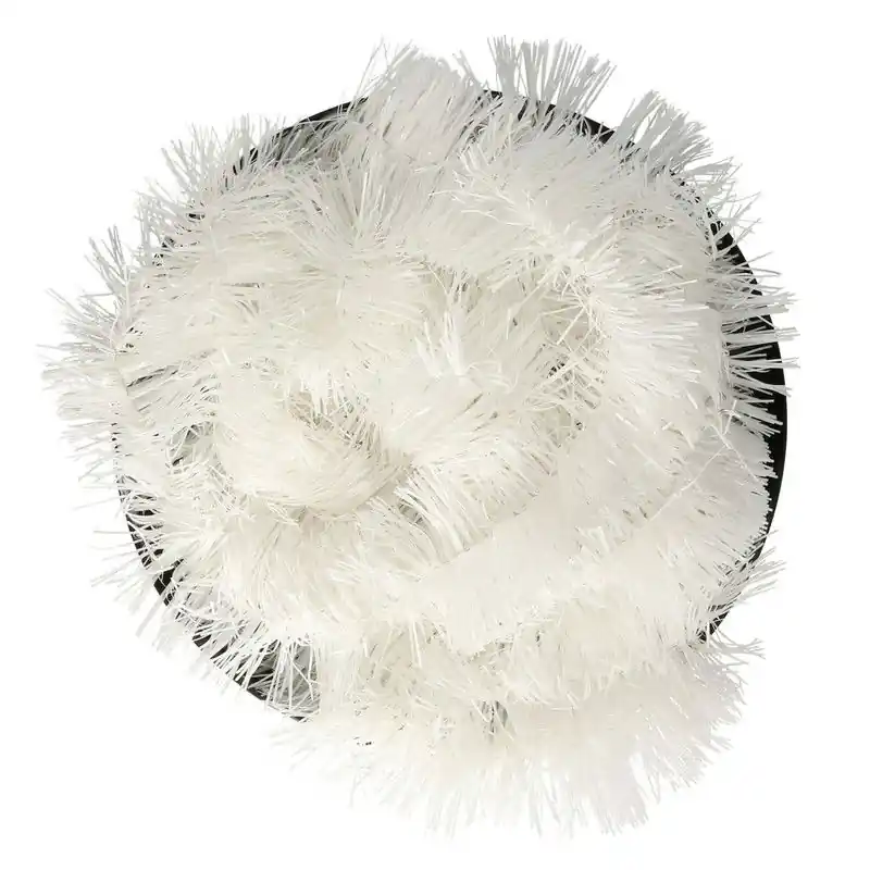 Inge Christmas Goods kerstslinger - wit - folie - 270 cm - lametta - Kerstslingers Origineel