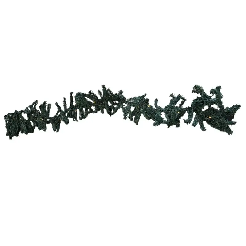 Dennenslinger/dennen guirlande - met verlichting - 30 LED - Guirlandes Budget