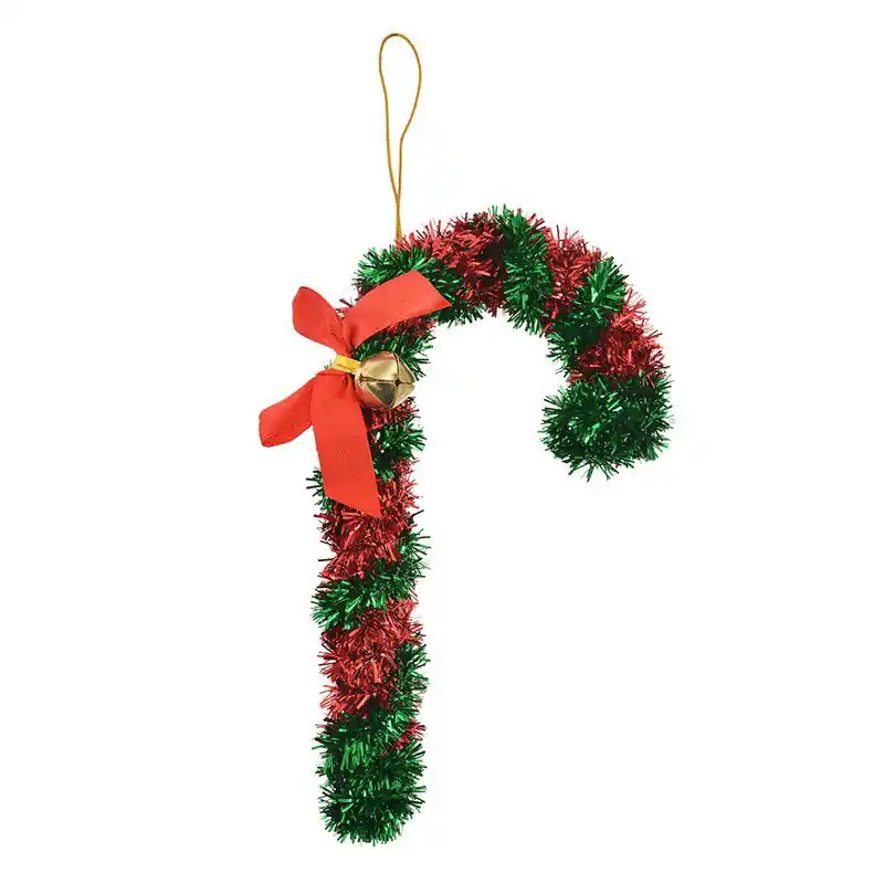 Aanbieding Clayre & Eef Kersthanger Zuurstok 16 cm Rood Kunststof
