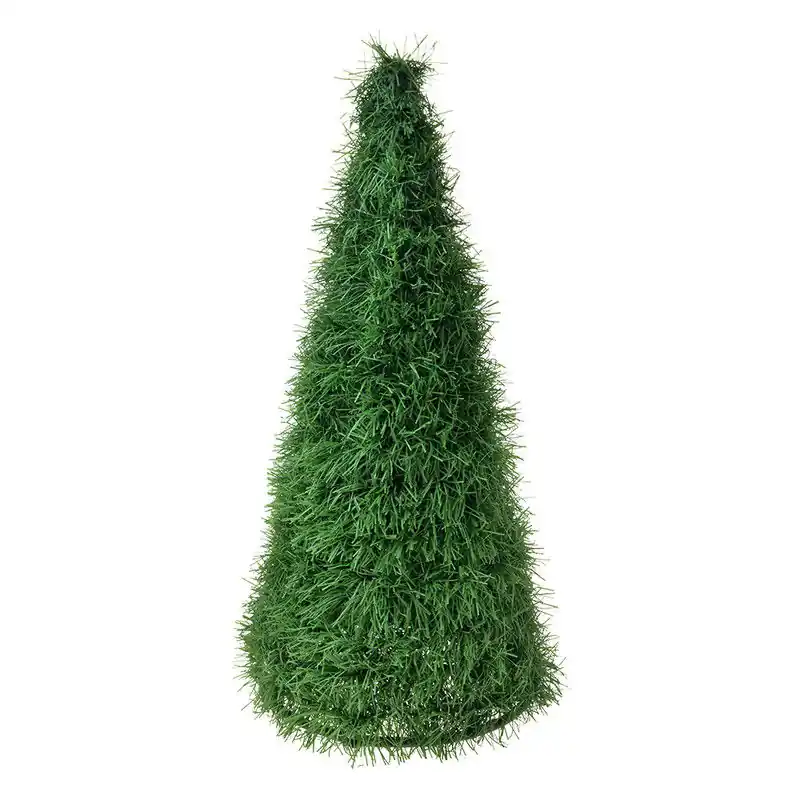Uitverkoop Clayre & Eef Kerstdecoratie Kerstboom Ø 21x50 cm Groen Kunststof