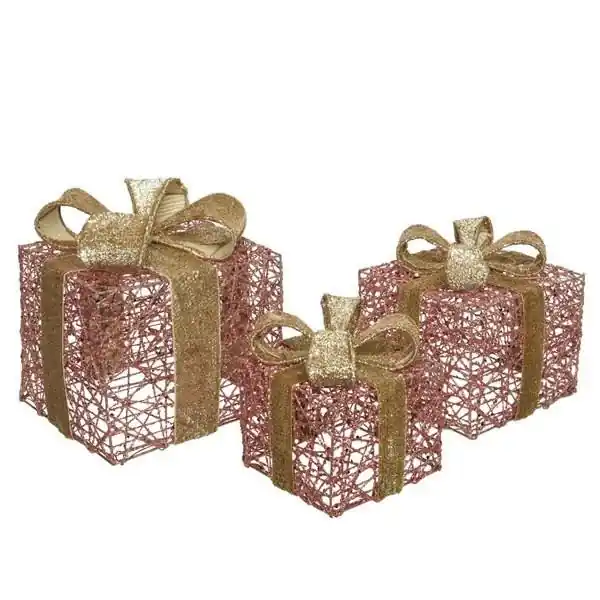 Bestel Nu Kado ijzer strik l15b15h17cm v.roze