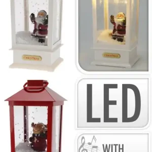 Hete Deal Lantern With Xmas Figure 2ass