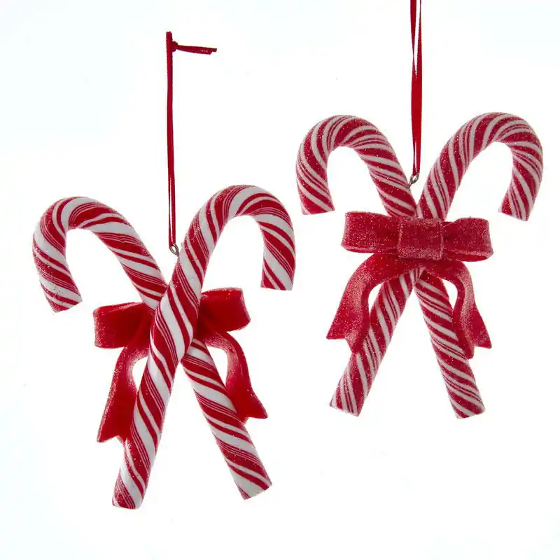 Ornament plastic zuurstok rood wit l10cm Bestel Nu