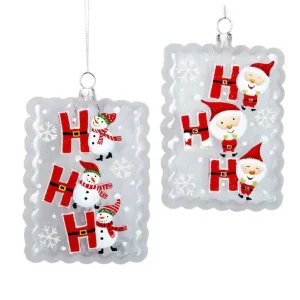 Rechtstreeks Van De Fabrikant Ornament glas kerstman sneeuwp. l13cm