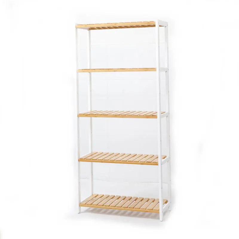 Decopatent® Schoenenrek voor 20 paar schoenen - Schoenen Rek bamboe hout met 5 etages - Opbergrek - badkamerrek - 60 x 25 x 132 Cm Handgemaakt