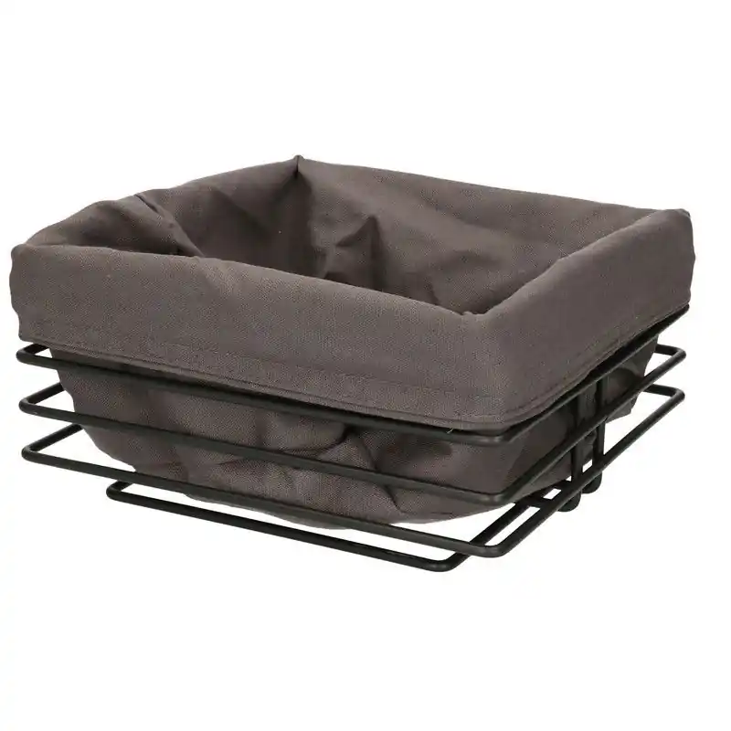 Actieprijs Svenska Living Broodmand/serveermand - zwart - 23 cm - broodmand