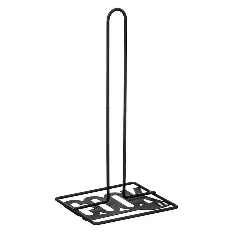 Decopatent® - Staande Keukenrolhouder - COOK Design - Keuken papier rolhouder - Metaal - Keukenpapier houder - Zwart Exclusief