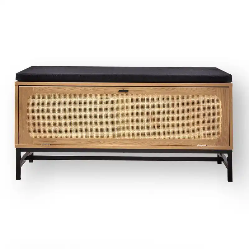 Schoenenbank en Rotan Voorkant - L100 cm Shop Nu