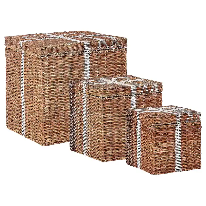 CADEAU - Decofiguur - Beige - Rotan Uitverkoop