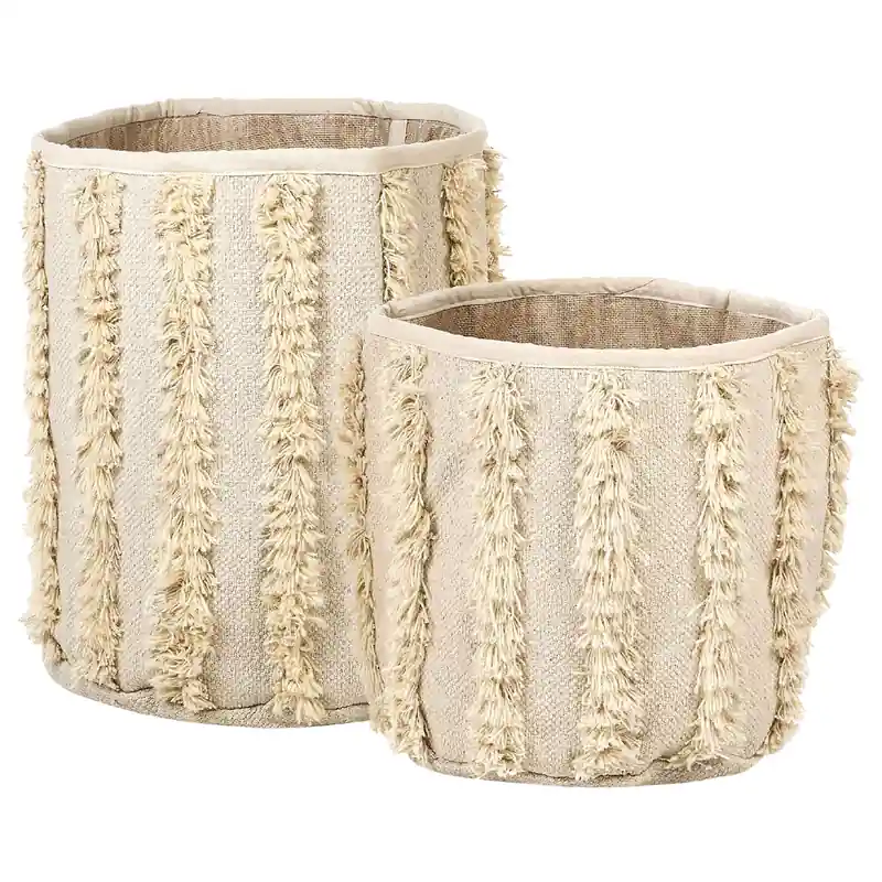 Betrouwbaar KAKKI - Mand - Beige - Katoen