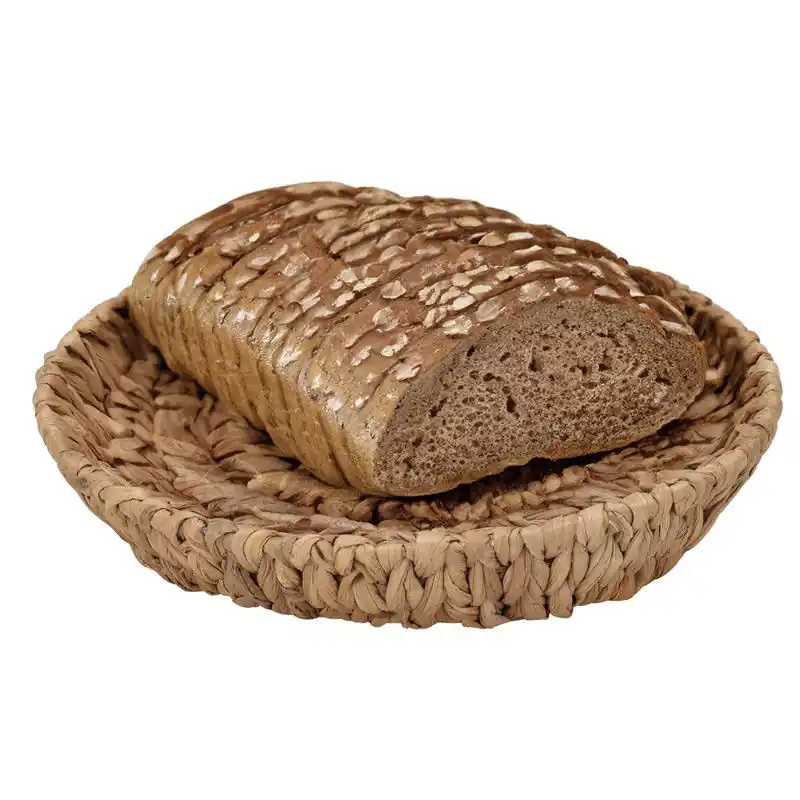 H&S Collection Broodmand - 3x - gevlochten riet - naturel - 35 x 35 x 6 cm - broodmand Direct Verzonden