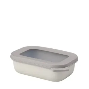 Multikom cirqula rechthoekig 500 ml nordic white Populair
