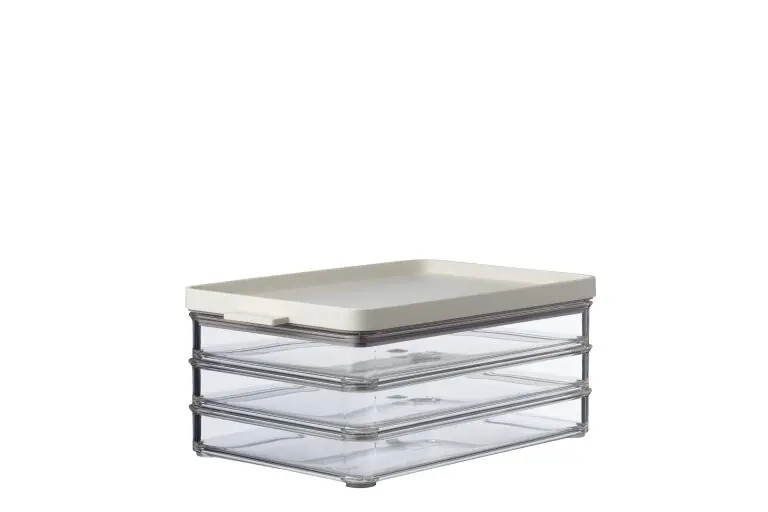 Koelkastdoos omnia vleeswaren 3-laags nordic white Hete Deal