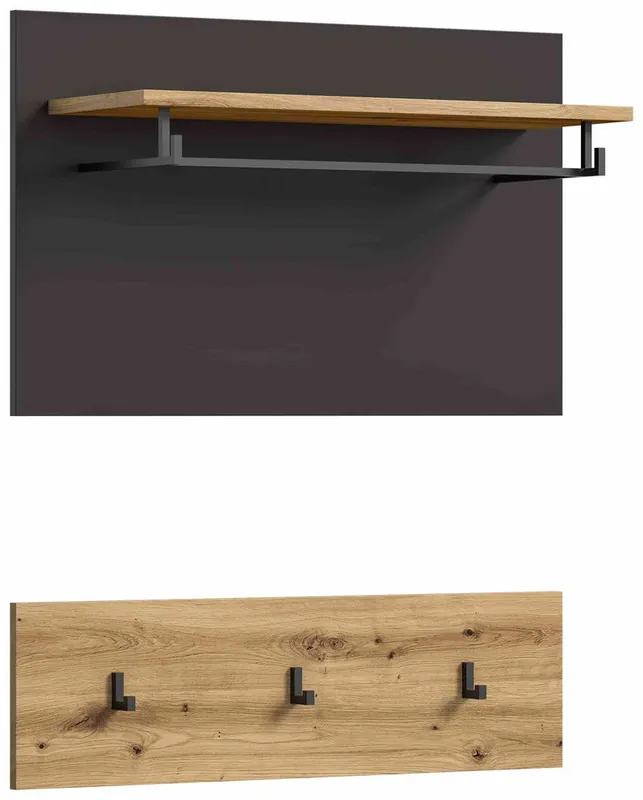 Bulkbestelling Canu kapstok 3 haken 1 plank eiken decor