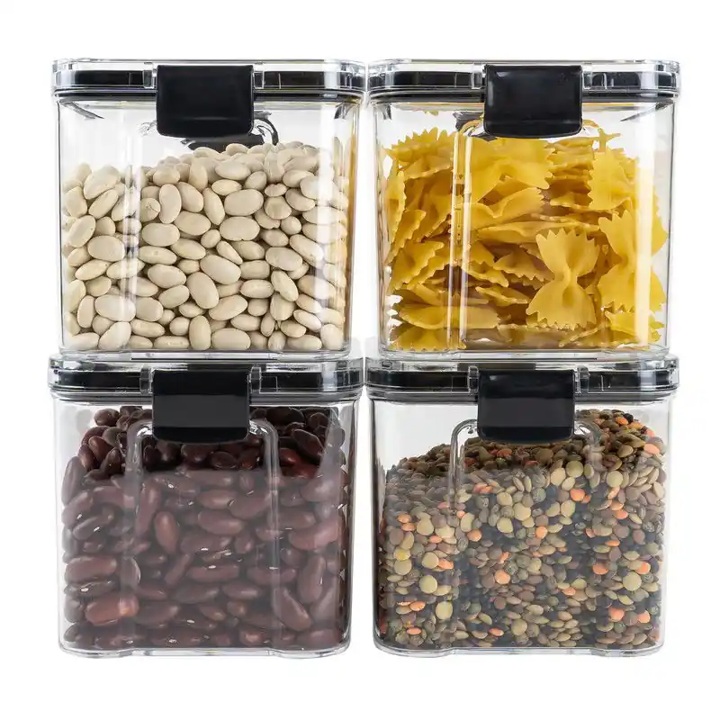 Krumble Voorraadpot plastic 700 ml - Set van 4 Authentiek