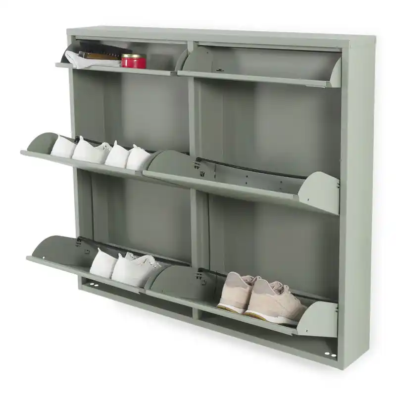 Spinder Design schoenenkast Billy 6 - Dusty Green - 8 paar schoenen Betrouwbaar