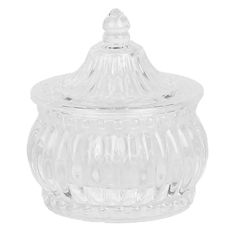 Tijdelijk Beschikbaar Clayre & Eef Voorraadpot Ø 10x11 cm Transparant Glas