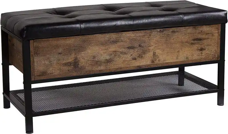 Schoenenbank met opbergruimte Nexus - Bruin - 100x35x45 cm Lage Kosten