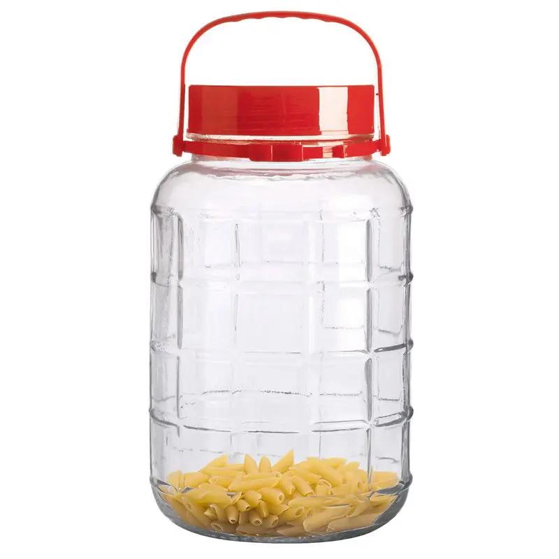Betaalbaar Urban Living Voedsel opslag container - glas - 10 liter - voorraadpot - Voorraadpot