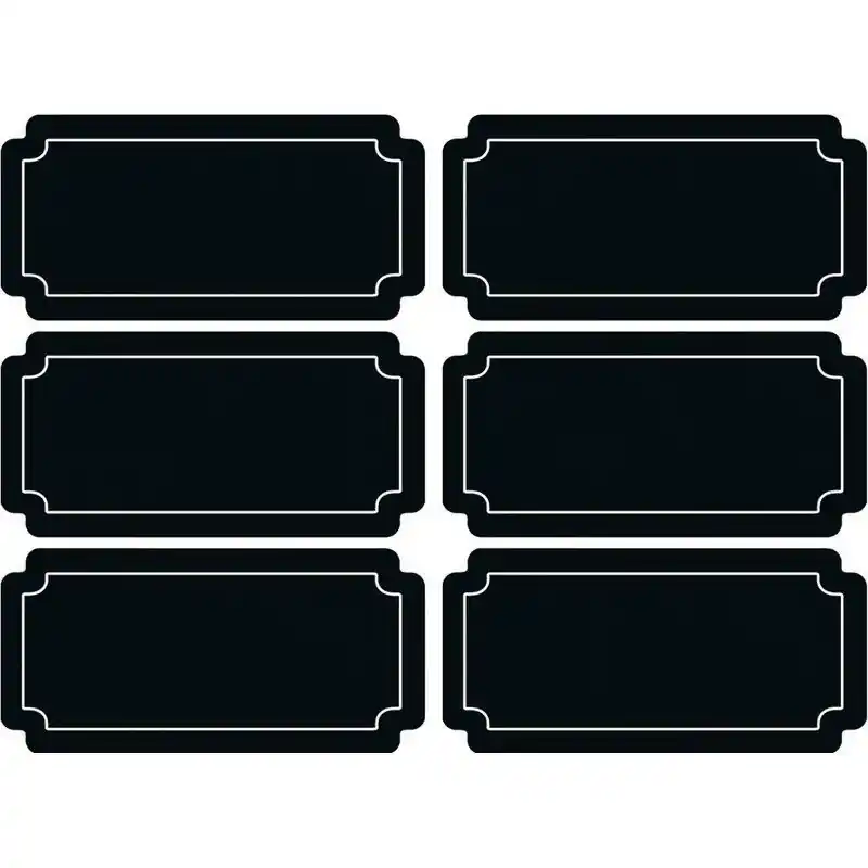 Speciale Aanbieding Krijtbord etiketten/stickers - 6x stuks - herschrijfbaar Keuken labels - Weckpotten