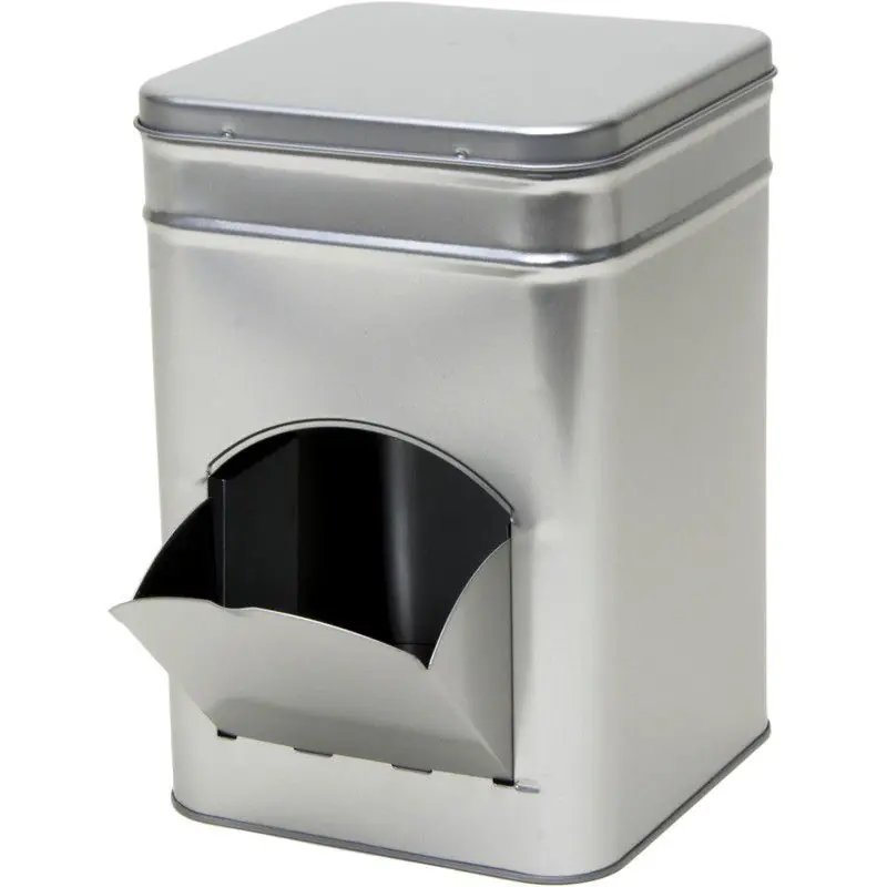 Rechtstreeks Van De Fabrikant Opbergblik/bewaarblik met dispenser - 21cm - Koffiecups/suikerklontjes - Voorraadblikken
