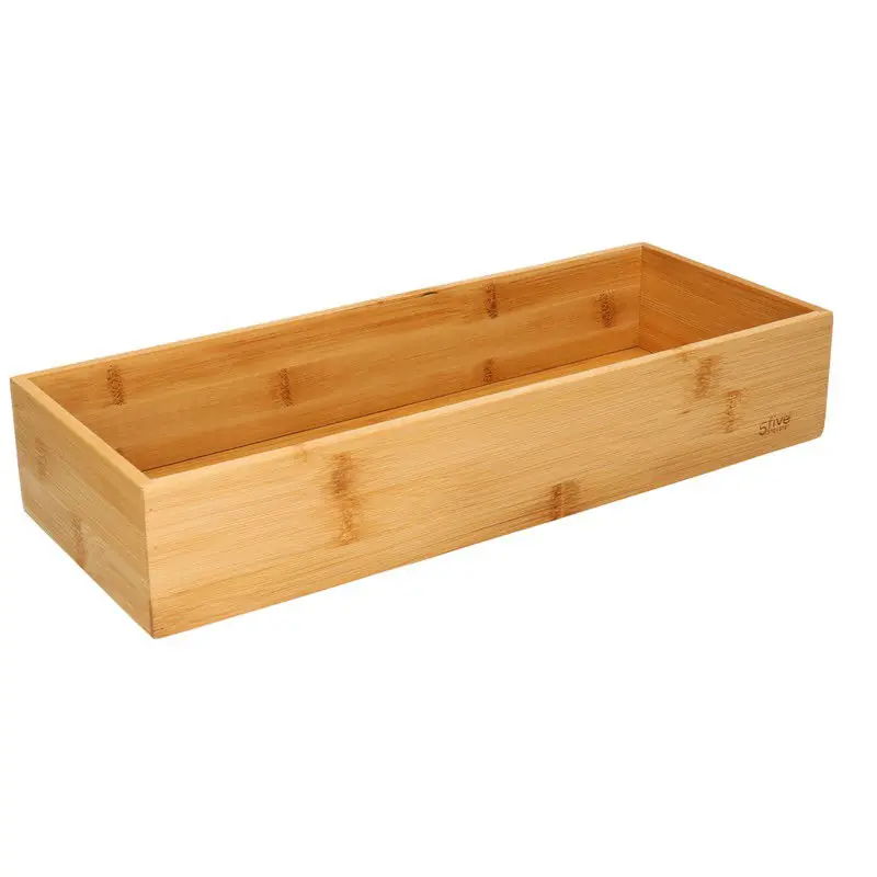 5Five keuken organizer - Tidy Smart - bamboe - 38 x 15 x 7cm - Bestekbakken Nieuw Model