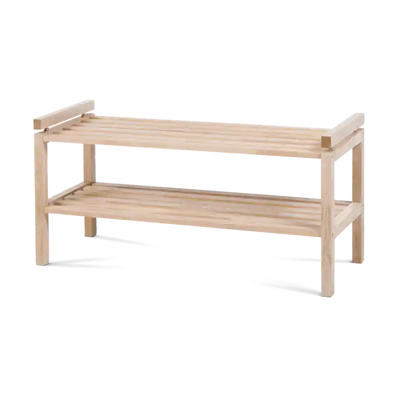 Favoriet Confetti houten schoenenrek whitewash - 80 x 30 cm