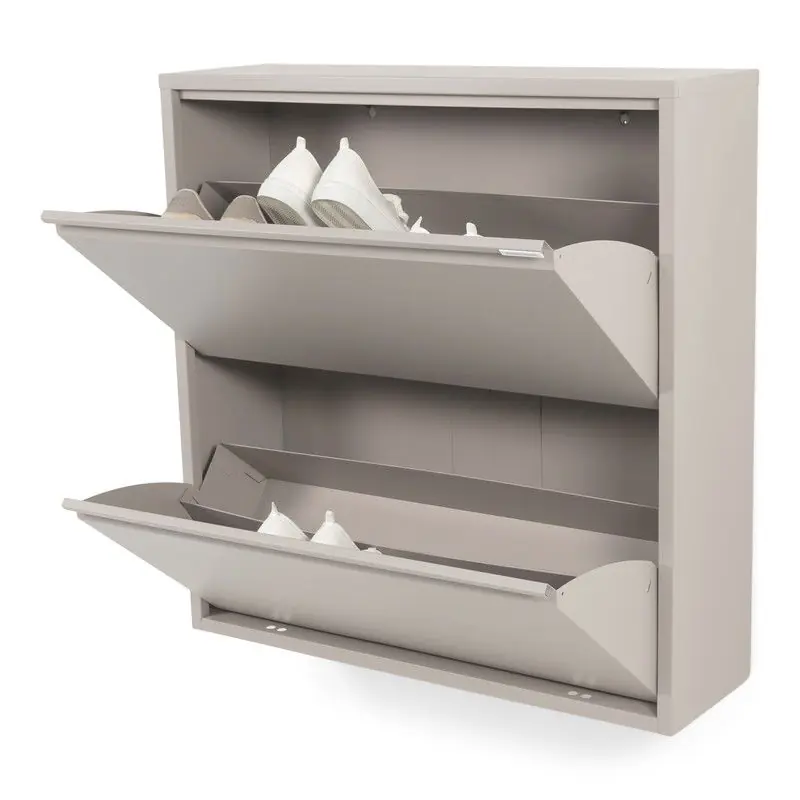 Alleen Vandaag Spinder Design schoenenkast Billy 2 - Silky Taupe - 12 paar schoenen