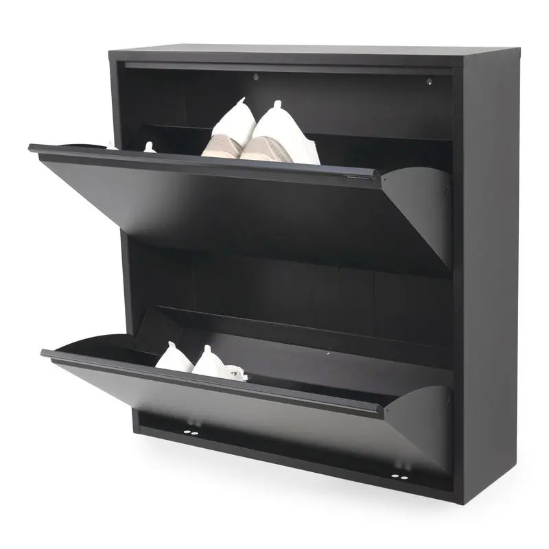 Spinder Design schoenenkast Billy 2 - Zwart - 12 paar schoenen Express Levering