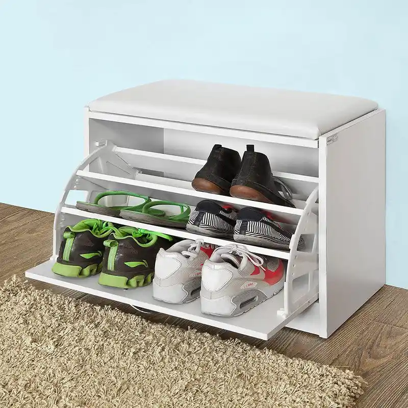 Exclusieve Aanbieding Schoenenrek | Wit | MDF | 60 x 30 x 48