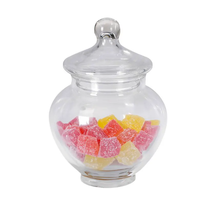 Plaats Bestelling Excellent Houseware Snoeppot/voorraadpot Sweets - 2200 ml - glas - luchtdichte deksel - D14 x H19 cm - Voorraadpot