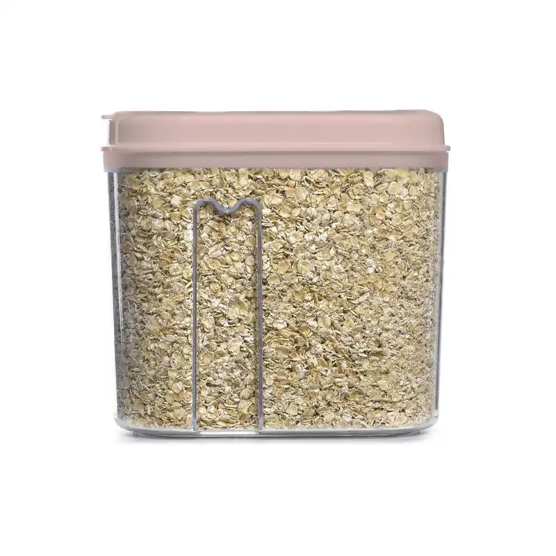 Nu Kopen Plasticforte Voedselcontainer strooibus - lichtroze - 1000 ml - kunststof - voorraadpot - Voorraadpot