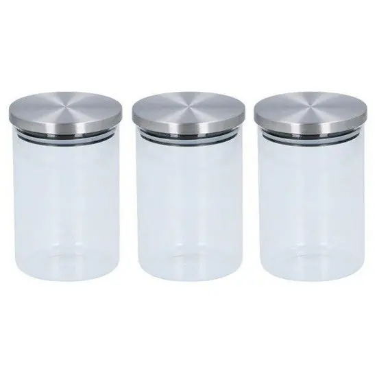 3x Glazen snoepjes / pasta pot 15 cm - Voorraadpot Direct Verzonden