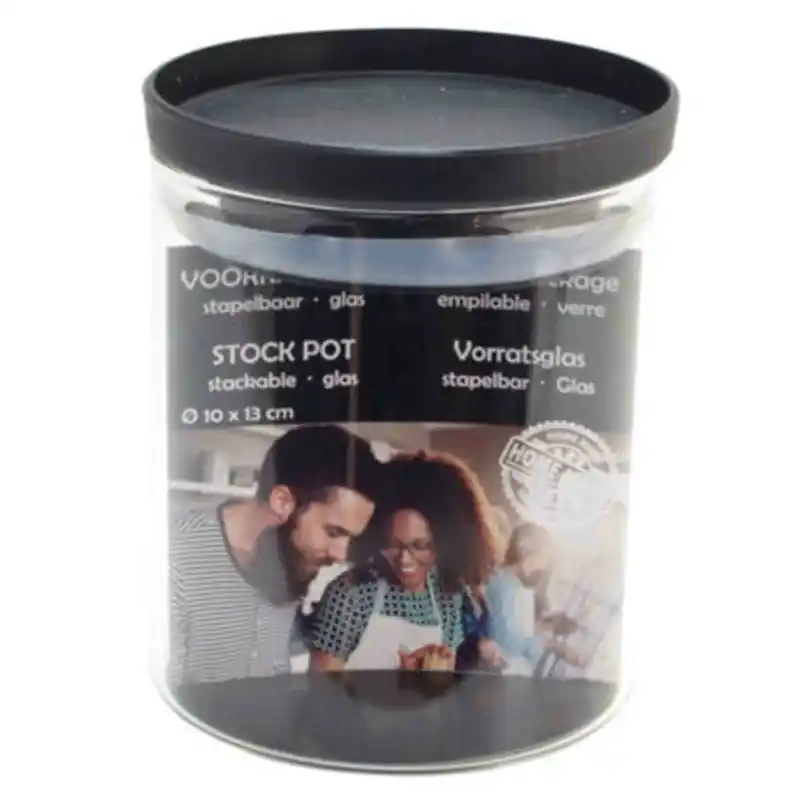 In De Mode Svenska Living Voorraadpot / weckpot stapelbaar - Glas - 10 x 13 cm - Weckpotten