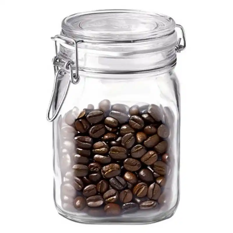Bormioli Rocco Voorraad/weckpot - glas - transparant - 16 x 10,6 cm - 1 L - Weckpotten Flitsaanbieding
