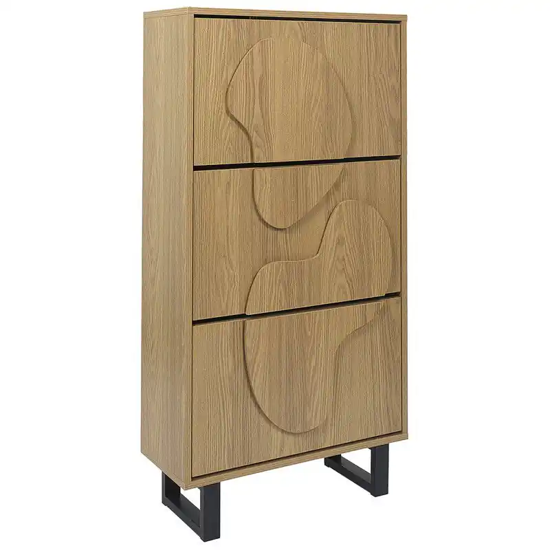 4goodz Schoenenkast Calypso 40x60x115 cm 12-18 paar - bruin Exclusieve Aanbieding
